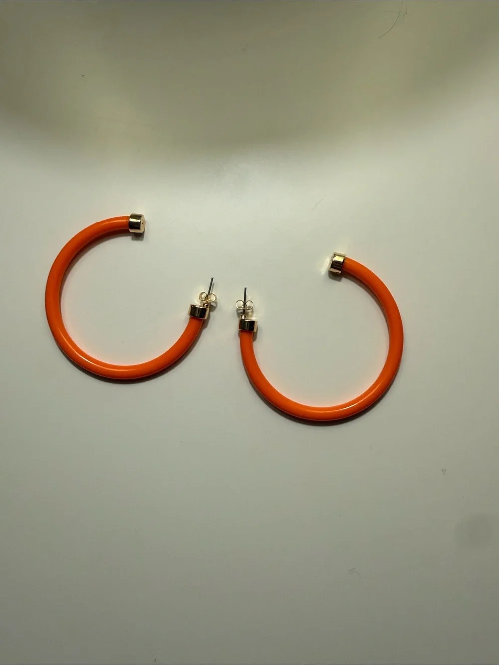 Orange Hoop Earrings - Women's Fashion Hoops